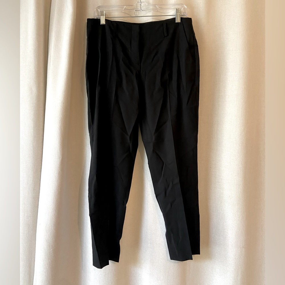 Theory Bedina Solid Black Virgin Wool Classic Dre… - image 4